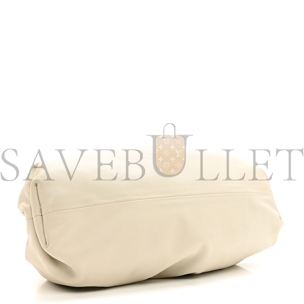 BOTTEGA VENETA SMOOTH BUTTER CALF THE POUCH OVERSIZED CLUTCH MIST (39*23*8cm)