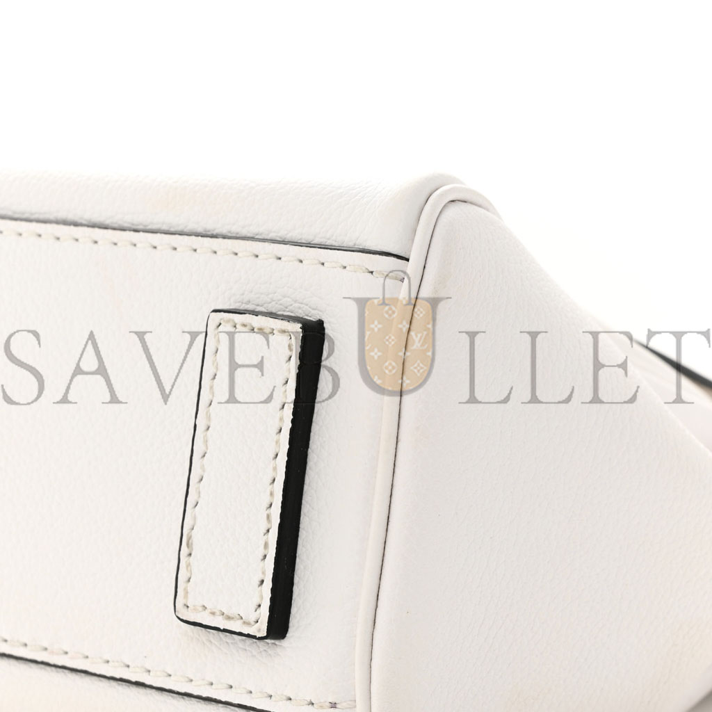 VERSACE CALFSKIN SMALL LA MEDUSA TOP HANDLE HANDBAG OPTICAL WHITE (20*18*10cm) VERSACE CALFSKIN SMALL LA MEDUSA TOP HANDLE HANDBAG OPTICAL WHITE (20*18*10cm)