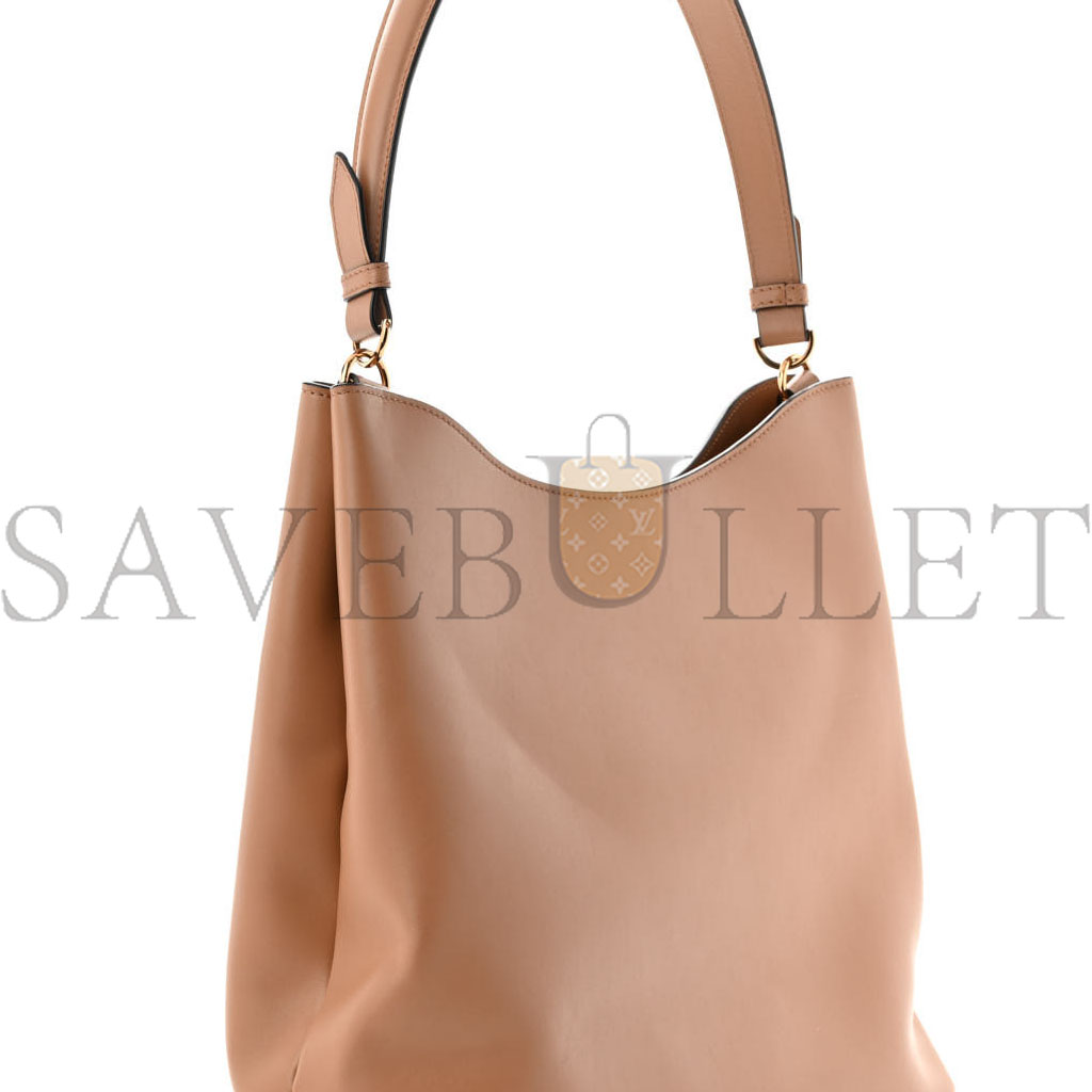 VERSACE CALFSKIN VITELLO VIRTUS HOBO CARAMEL (36*31*13cm) VERSACE CALFSKIN VITELLO VIRTUS HOBO CARAMEL (36*31*13cm)