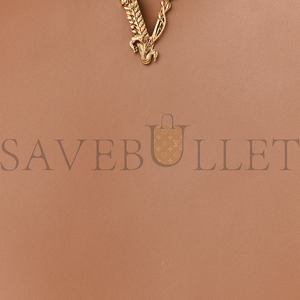 VERSACE CALFSKIN VITELLO VIRTUS HOBO CARAMEL (36*31*13cm) VERSACE CALFSKIN VITELLO VIRTUS HOBO CARAMEL (36*31*13cm)