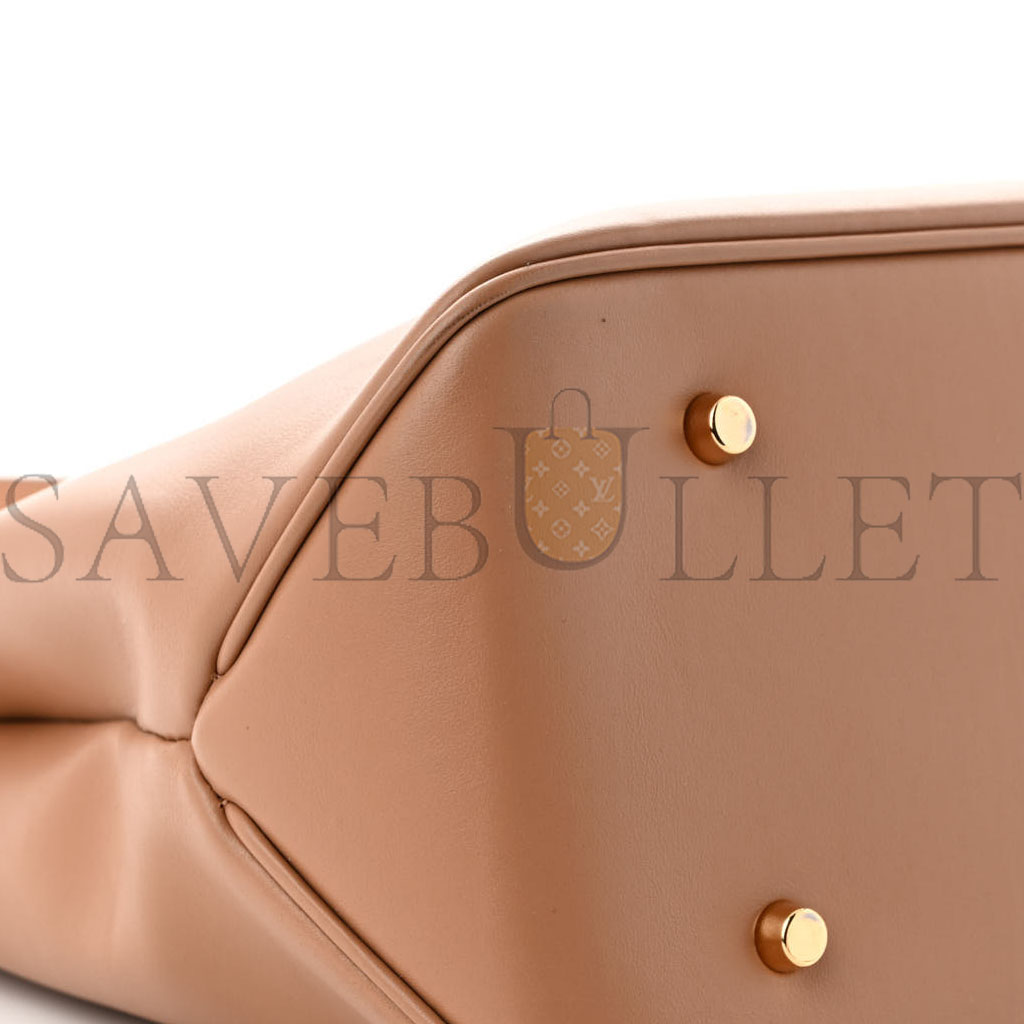 VERSACE CALFSKIN VITELLO VIRTUS HOBO CARAMEL (36*31*13cm) VERSACE CALFSKIN VITELLO VIRTUS HOBO CARAMEL (36*31*13cm)