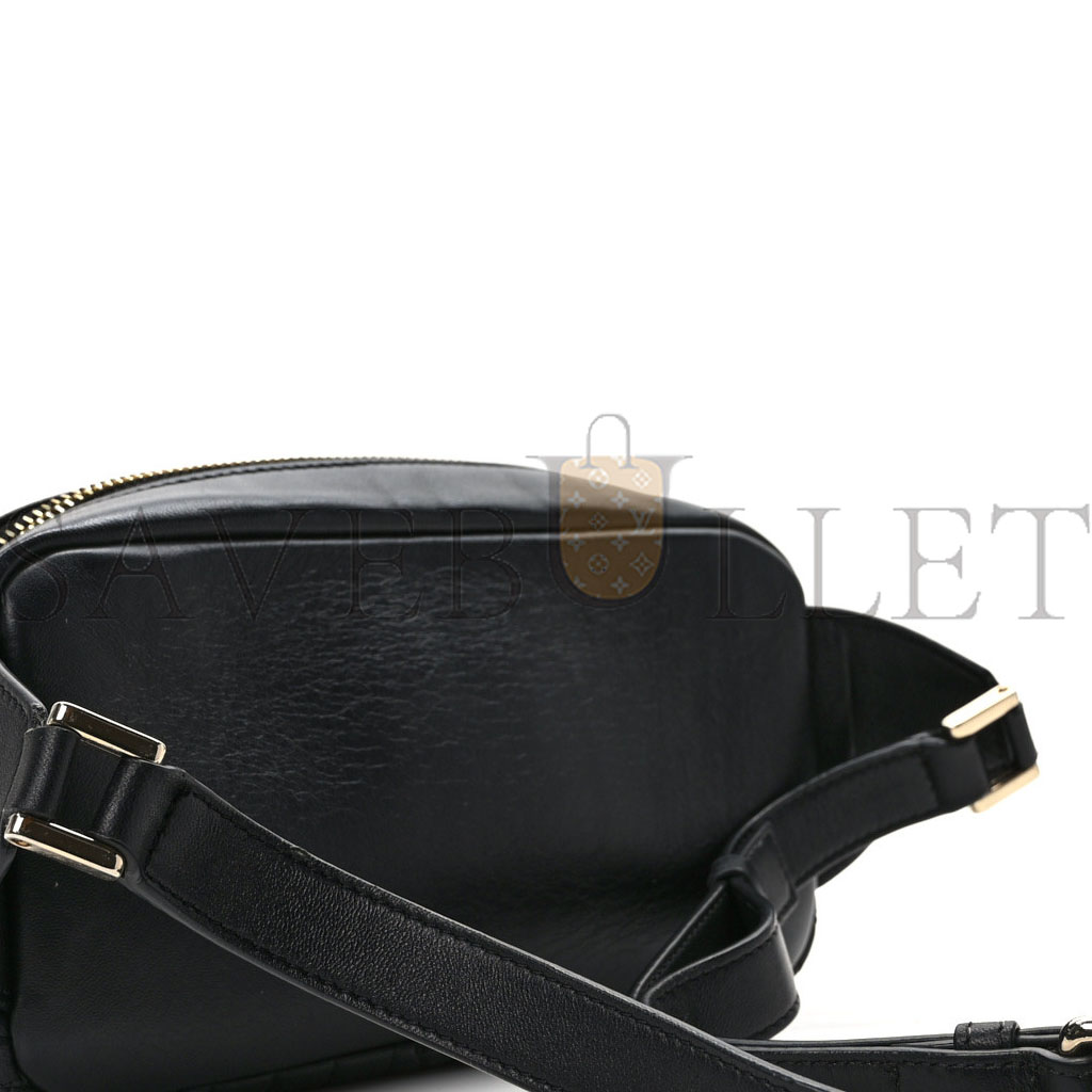 VERSACE NAPPA BAROCCO QUILTED VANITAS MEDEA BELT BAG BLACK (20*10*5cm) VERSACE NAPPA BAROCCO QUILTED VANITAS MEDEA BELT BAG BLACK (20*10*5cm)