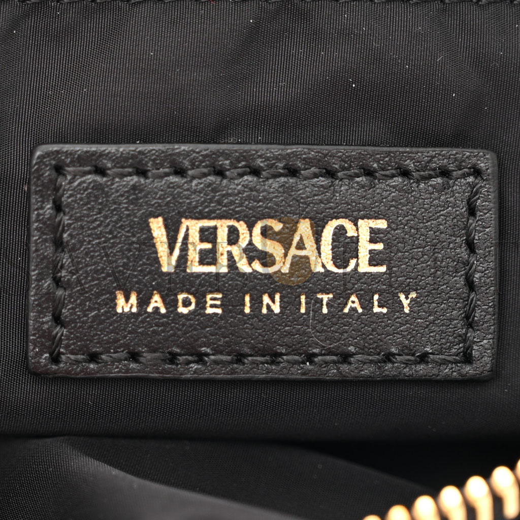 VERSACE NYLON TRIBUTE ICON FLAT POUCH BLACK (24*14*3cm) VERSACE NYLON TRIBUTE ICON FLAT POUCH BLACK (24*14*3cm)