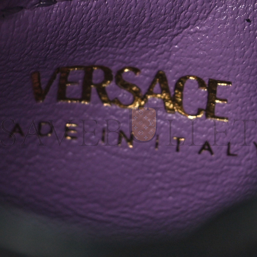 VERSACE SUEDE CRYTSTAL STUDDED MICRO LA MEDUSA BAG BLACK (29*9*5cm) VERSACE SUEDE CRYTSTAL STUDDED MICRO LA MEDUSA BAG BLACK (29*9*5cm)