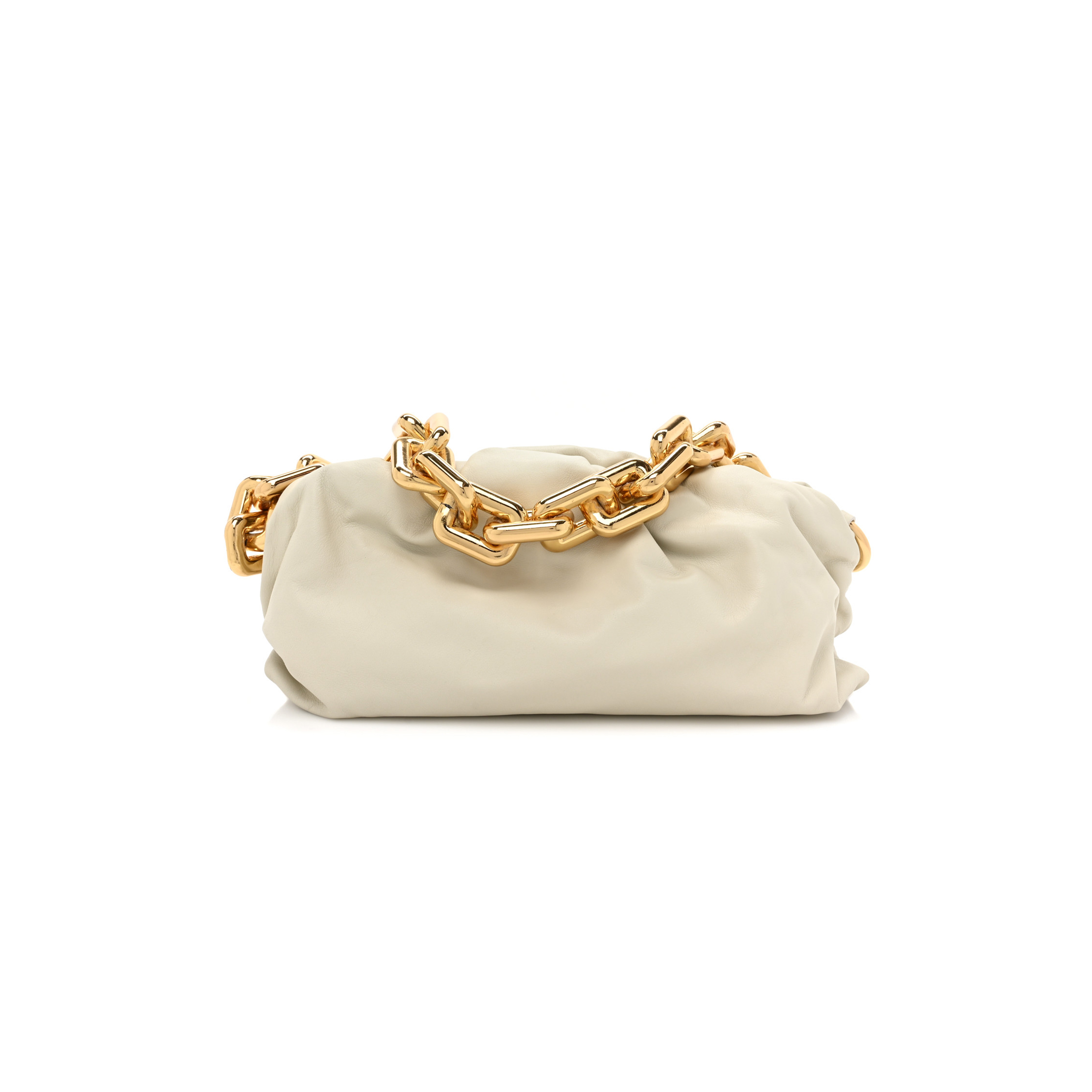 BOTTEGA VENETA CALFSKIN THE POUCH CHAIN PLASTER  (30*17*10cm)