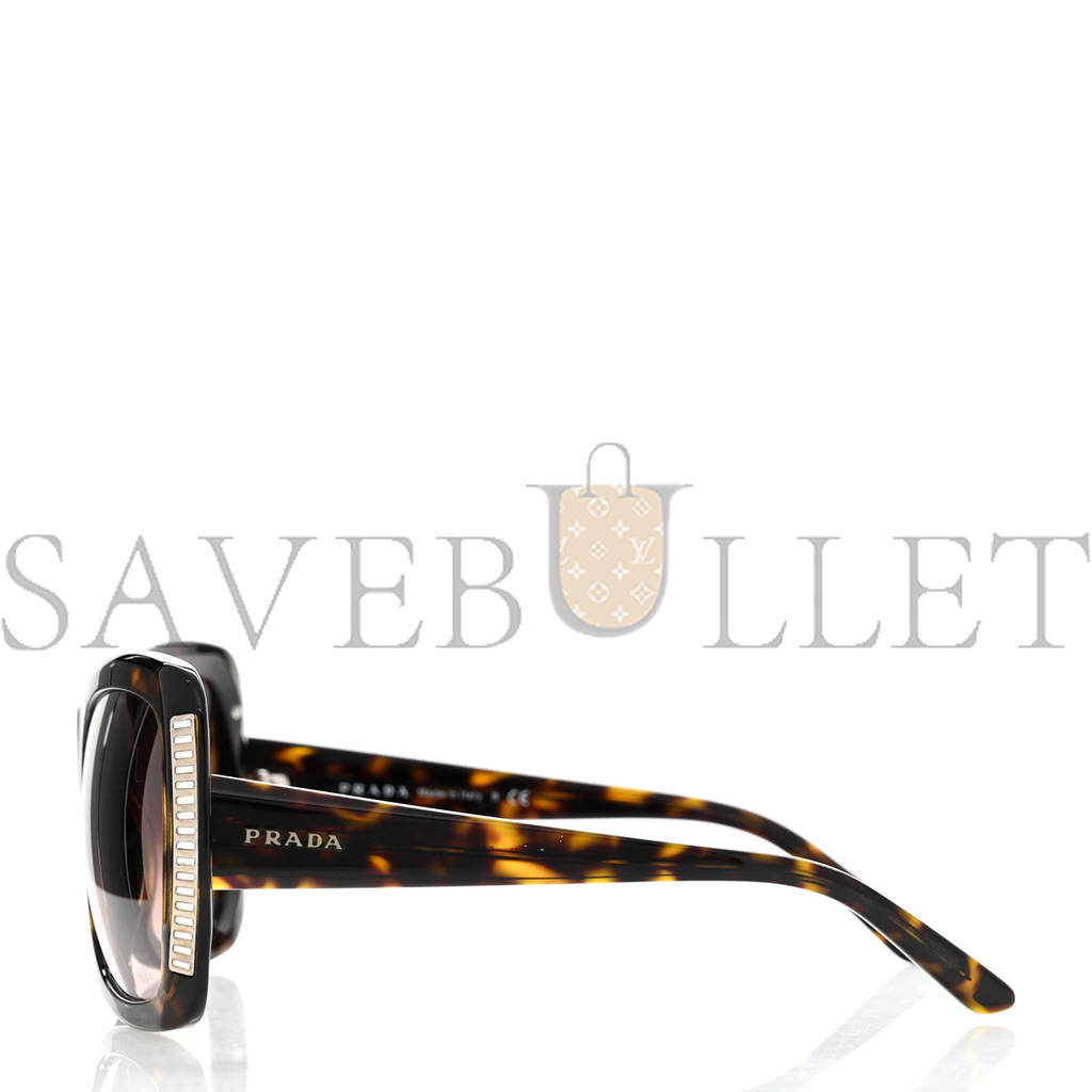 PRADA ACETATE SUNGLASSES SPR 11L TORTOISE