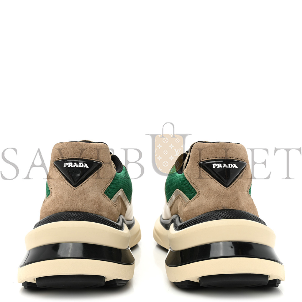 PRADA SPAZZOLATO ROIS BIKE FABRIC MENS SNEAKERS 11 QUARZO MANGO PRADA SPAZZOLATO ROIS BIKE FABRIC MENS SNEAKERS 11 QUARZO MANGO