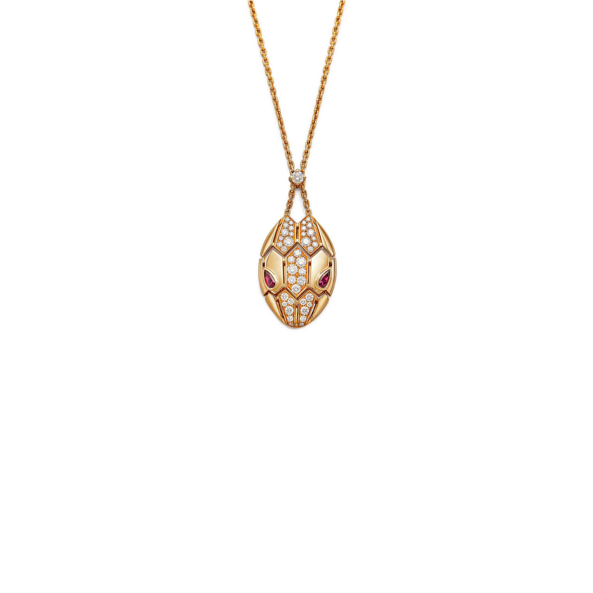 BVLGARI SERPENTI DIAMOND PENDENT NECKLACE 