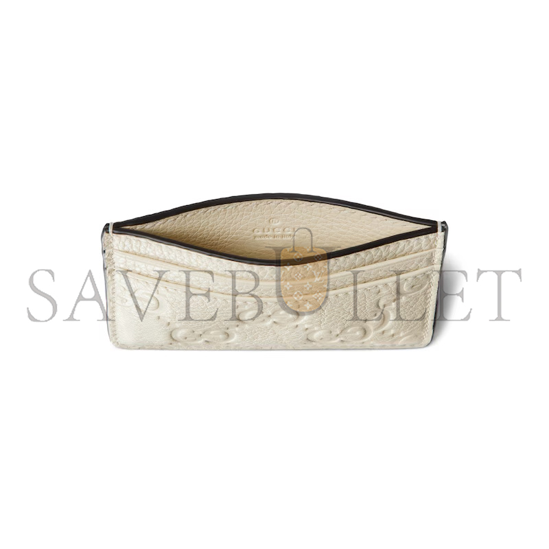 GUCCI GG EMBLEM CARD CASE 815883AAEEM9540 (10*7cm)