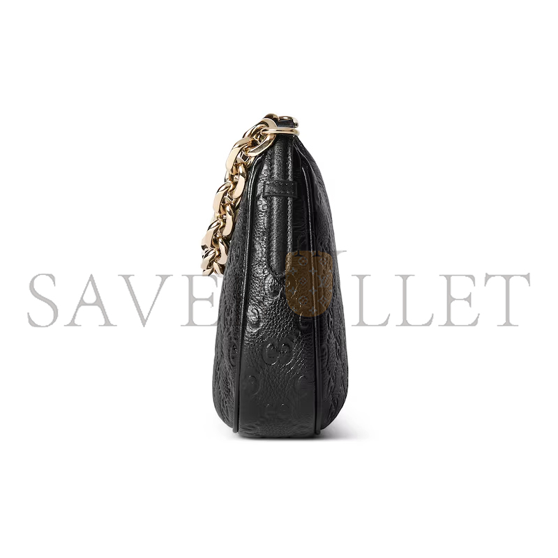 GUCCI GG EMBLEM MEDIUM SHOULDER BAG 815409AAEEM1000 (25.5*20*5cm) GUCCI GG EMBLEM MEDIUM SHOULDER BAG 815409AAEEM1000 (25.5*20*5cm)