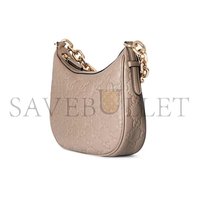 GUCCI GG EMBLEM MEDIUM SHOULDER BAG 815409AAEEM1523 (25.5*20*5cm)