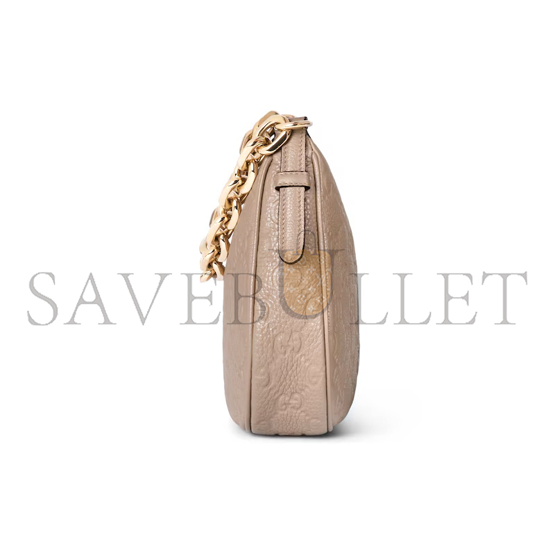 GUCCI GG EMBLEM MEDIUM SHOULDER BAG 815409AAEEM1523 (25.5*20*5cm)