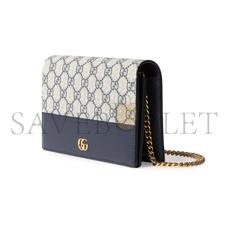GUCCI GG MARMONT BI-COLOR WALLET ON CHAIN 49798517WAG4041 (20*12.5*4cm) GUCCI GG MARMONT BI-COLOR WALLET ON CHAIN 49798517WAG4041 (20*12.5*4cm)