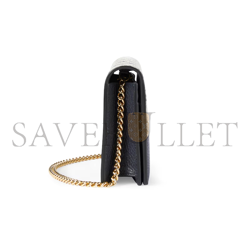 GUCCI GG MARMONT BI-COLOR WALLET ON CHAIN 49798517WAG4041 (20*12.5*4cm) GUCCI GG MARMONT BI-COLOR WALLET ON CHAIN 49798517WAG4041 (20*12.5*4cm)