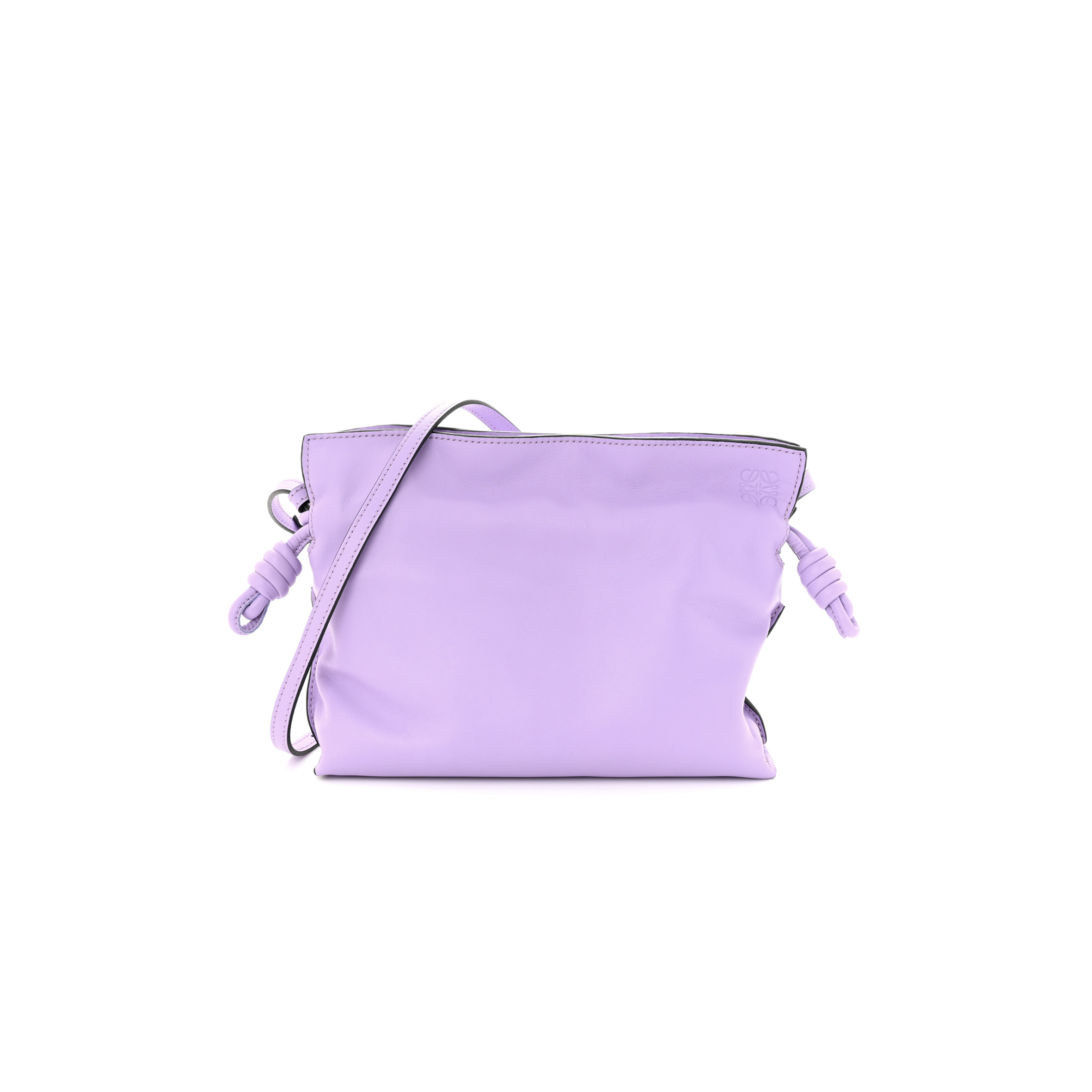 LOEWE CALFSKIN MINI FLAMENCO KNOT BAG LIGHT MAUVE (23*18*7cm)