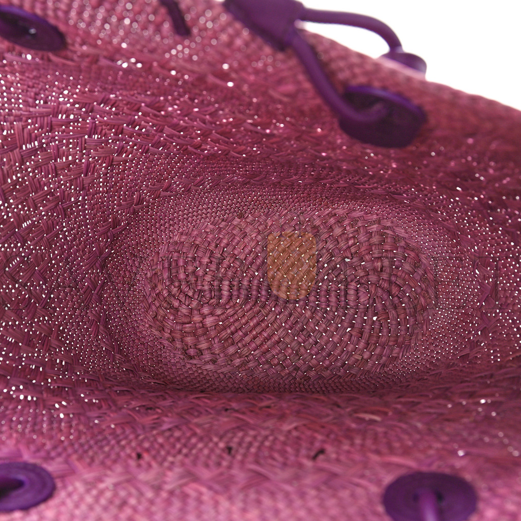 LOEWE CALFSKIN RAFFIA PAULAS IBIZA SMALL ANAGRAM BASKET TOTE BAG PURPLE (19*18*12cm) LOEWE CALFSKIN RAFFIA PAULAS IBIZA SMALL ANAGRAM BASKET TOTE BAG PURPLE (19*18*12cm)